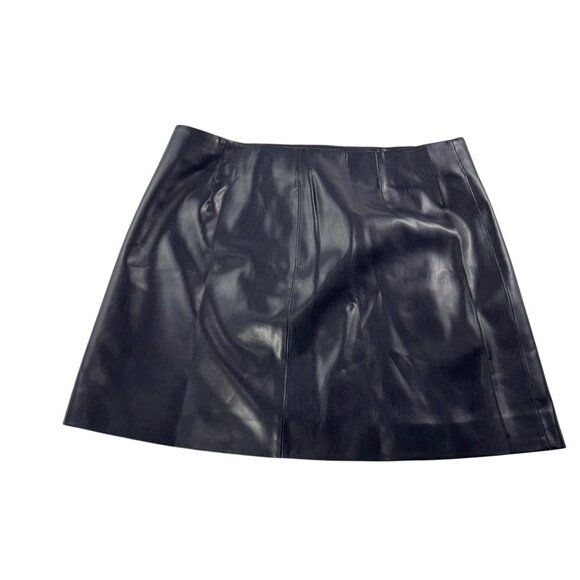 J.Crew Mini wrap skirt in faux‎ patent leather 90s Y2K goth moto sz 10 - Picture 4 of 9